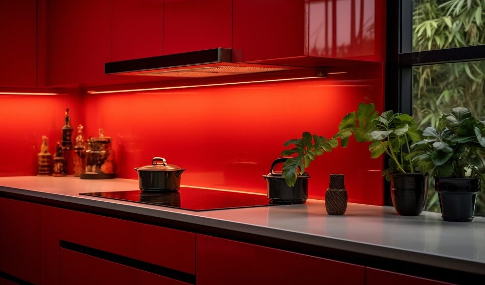 Comment harmoniser les couleurs avec une cuisine rouge ?